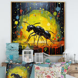 Neon Pioneers Black Ant - Ant Canvas Wall Art