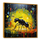 Neon Pioneers Black Ant - Ant Canvas Wall Art