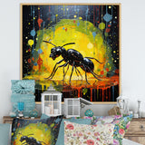 Neon Pioneers Black Ant - Ant Canvas Wall Art