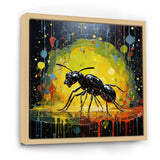 Neon Pioneers Black Ant - Ant Canvas Wall Art