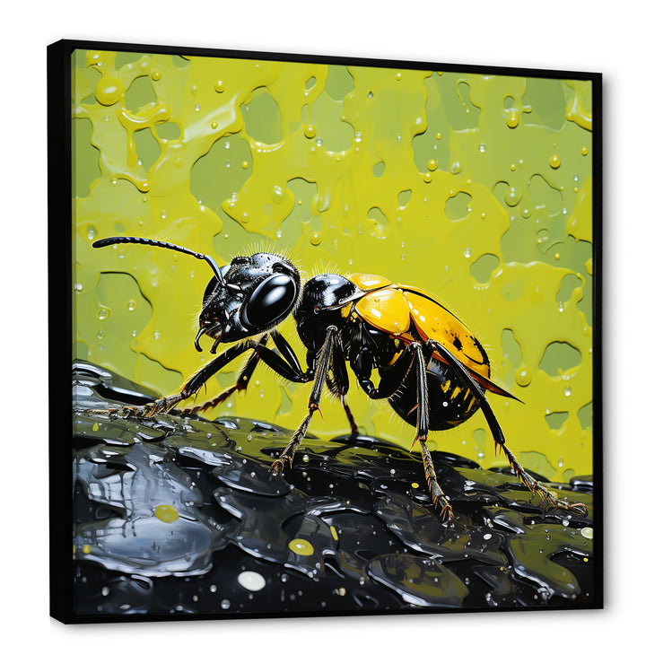 Neon Pioneers Yellow Black Ant - Ant Wall Decor