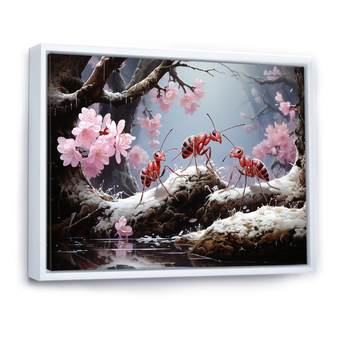 Pastel Gatherers Red Ants - Ant Wall Decor