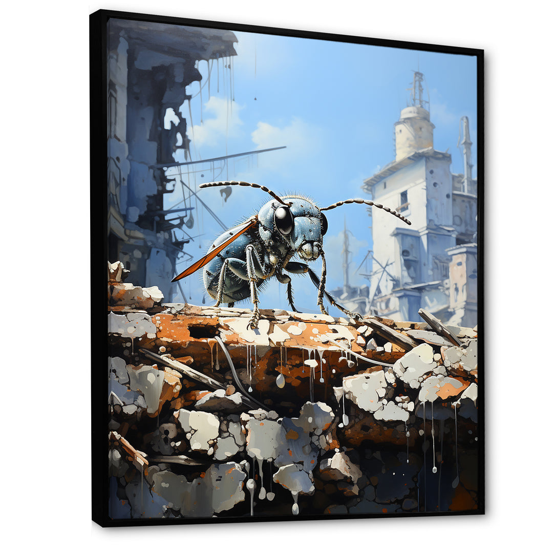 Urban Explorer Concrete Ant - Gray Ant Wall Art