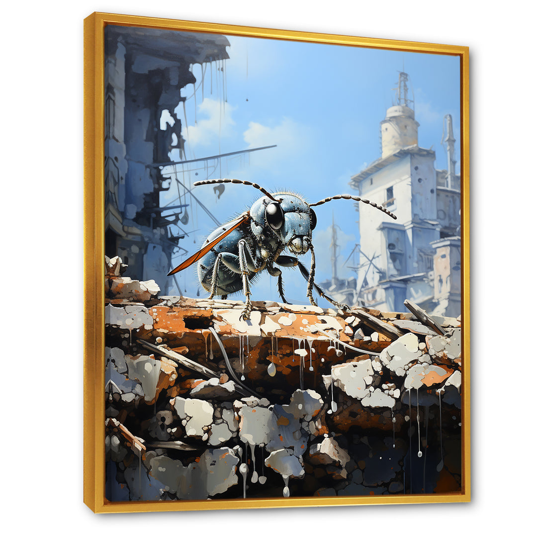 Urban Explorer Concrete Ant - Gray Ant Wall Art