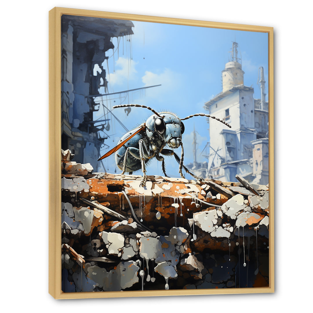 Urban Explorer Concrete Ant - Gray Ant Wall Art