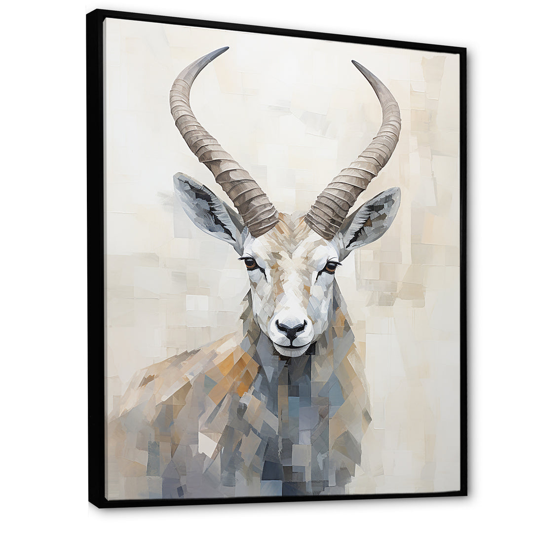 Minimalism Antelope Ibex - Antelope Living Room Wall Art