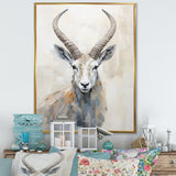 Minimalism Antelope Ibex - Antelope Living Room Wall Art