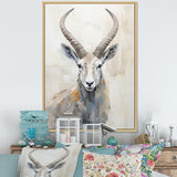 Minimalism Antelope Ibex - Antelope Living Room Wall Art