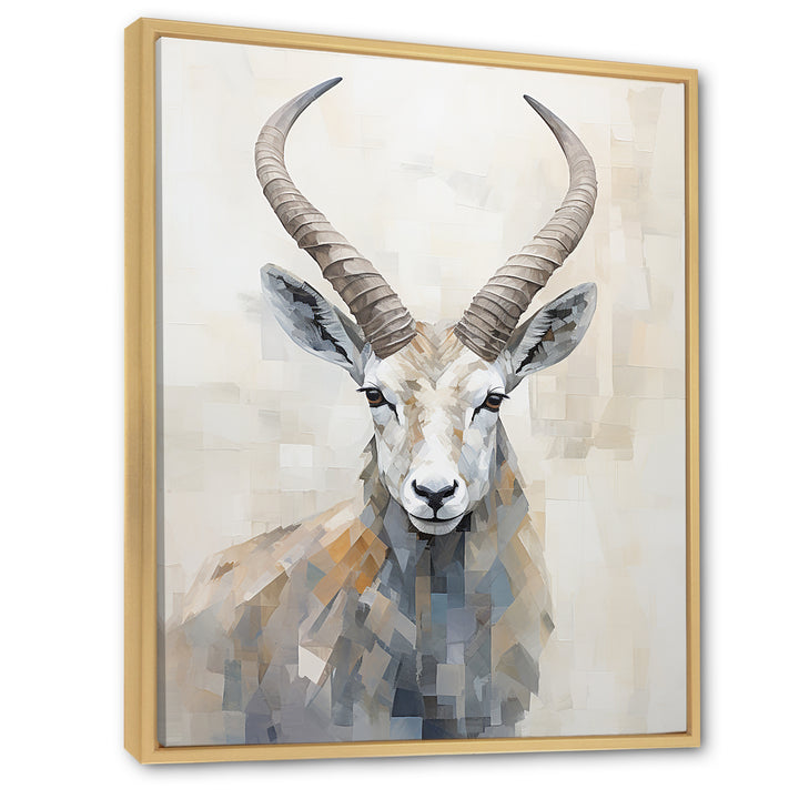 Minimalism Antelope Ibex - Antelope Living Room Wall Art