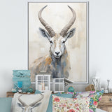 Minimalism Antelope Ibex - Antelope Living Room Wall Art