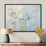 Blue Zen Moment Bamboo - Floral Canvas Wall Art