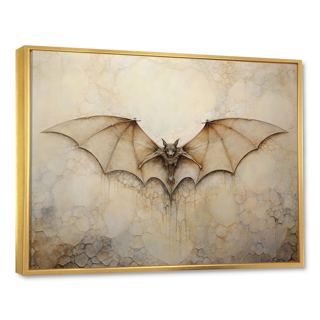 Minimalism Bat Open Wings - Bat Wall Art Prints