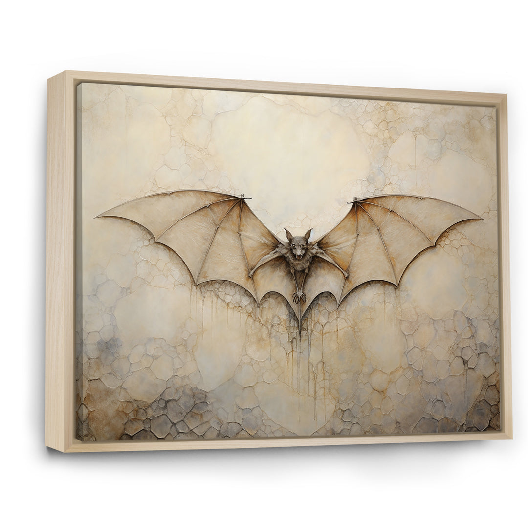 Minimalism Bat Open Wings - Bat Wall Art Prints