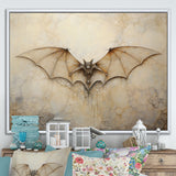 Minimalism Bat Open Wings - Bat Wall Art Prints