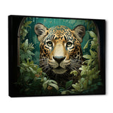 Joyful Jaguar In Jungle - Leopard Bedroom Wall Art