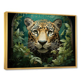 Joyful Jaguar In Jungle - Leopard Bedroom Wall Art