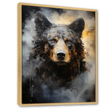 A Noir Bear On Dramatic Shadow - Bear Wall Decor