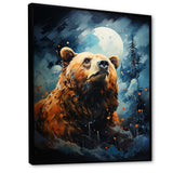 Portrait Of A Moonlight Bear On Mountain - Bear Wall Art Prints