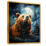Portrait Of A Moonlight Bear On Mountain - Bear Wall Art Prints