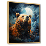 Portrait Of A Moonlight Bear On Mountain - Bear Wall Art Prints