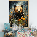 Portrait Of A Bear On Mountain - Brown Bear Wall Art