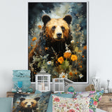 Portrait Of A Bear On Mountain - Brown Bear Wall Art