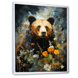 Portrait Of A Bear On Mountain - Brown Bear Wall Art