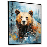 Abstract Bear Habitat - Brown Bear Wall Art