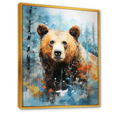 Abstract Bear Habitat - Brown Bear Wall Art