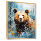 Abstract Bear Habitat - Brown Bear Wall Art