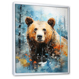 Abstract Bear Habitat - Brown Bear Wall Art