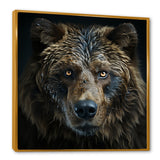 Abstract Of A Bear In Harmony - Bear Large Canvas Wall Art