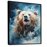 Abstract Bear In Motion - Bear Living Room Wall Art