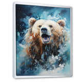 Abstract Bear In Motion - Bear Living Room Wall Art
