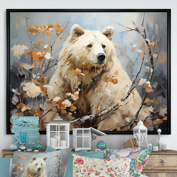 Contemporary Bear Grace - Bear Canvas Wall Art