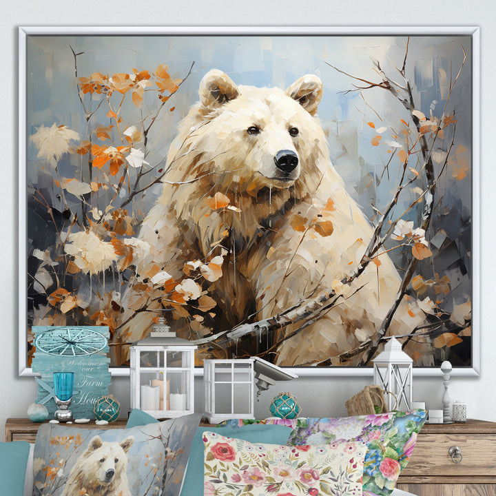 Contemporary Bear Grace - Bear Canvas Wall Art