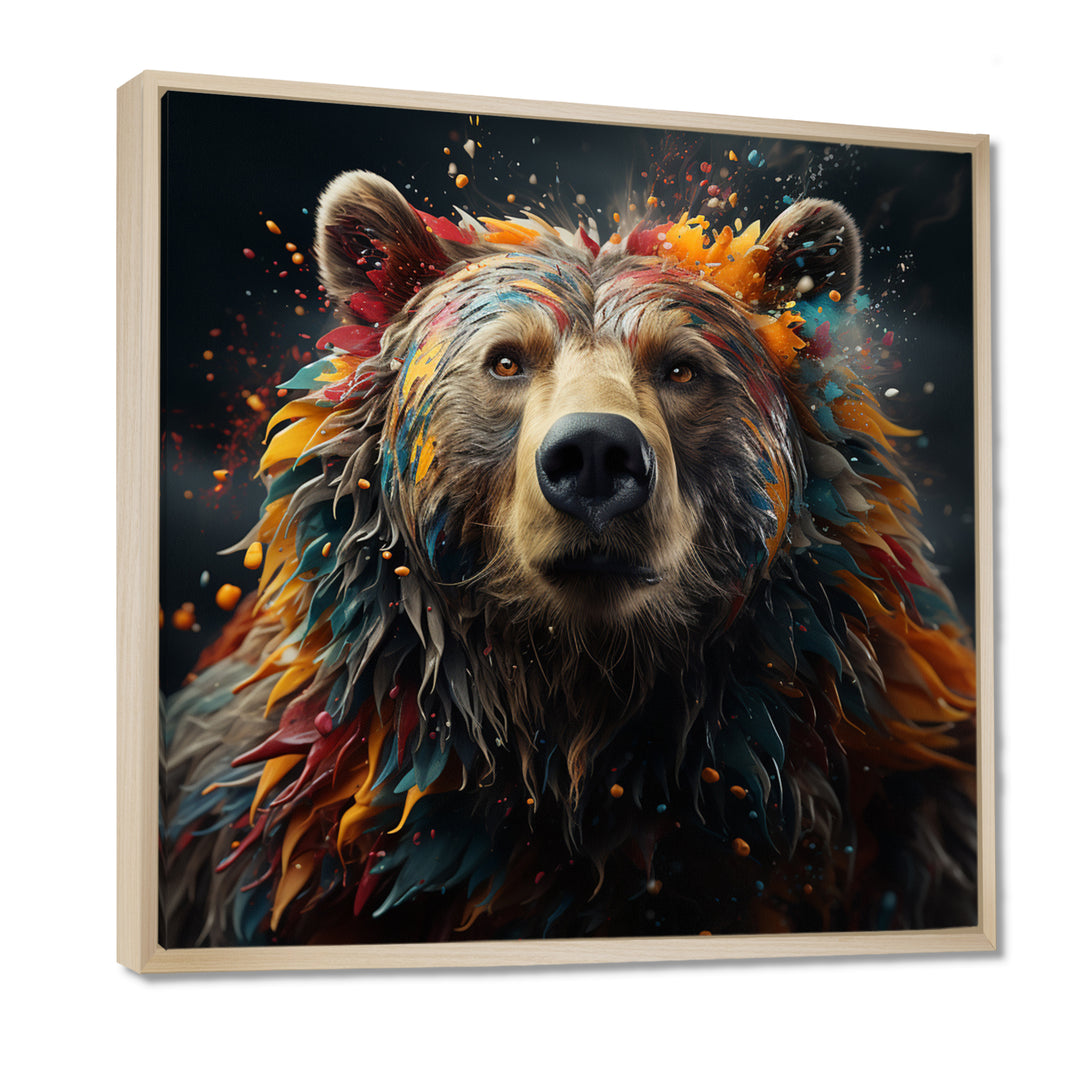 Multicolor Grizzly Bear Grace - Bear Wall Decor