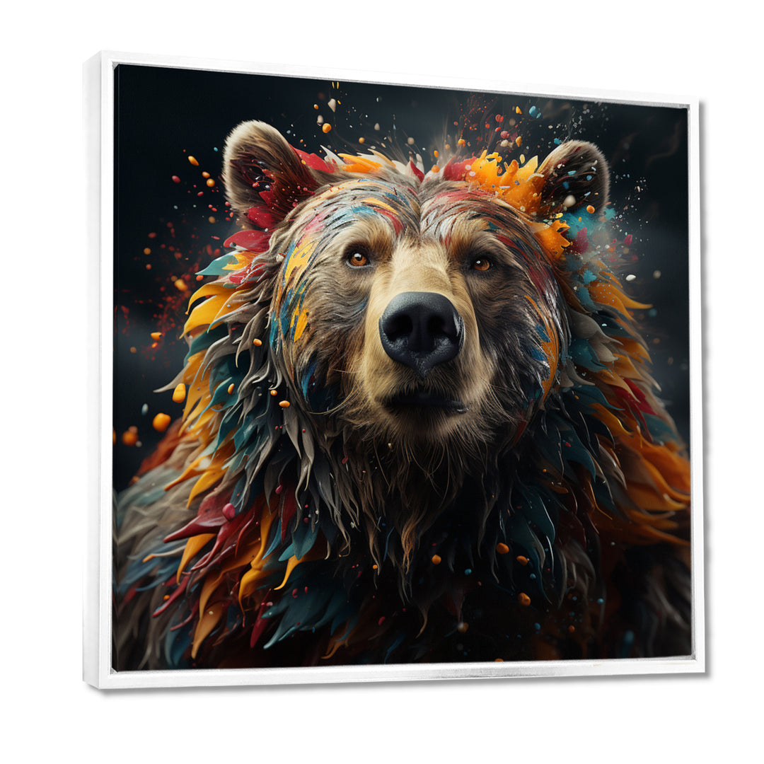 Multicolor Grizzly Bear Grace - Bear Wall Decor