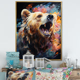 Cosmic Grizzly Bear Journey - Bear Wall Art Prints