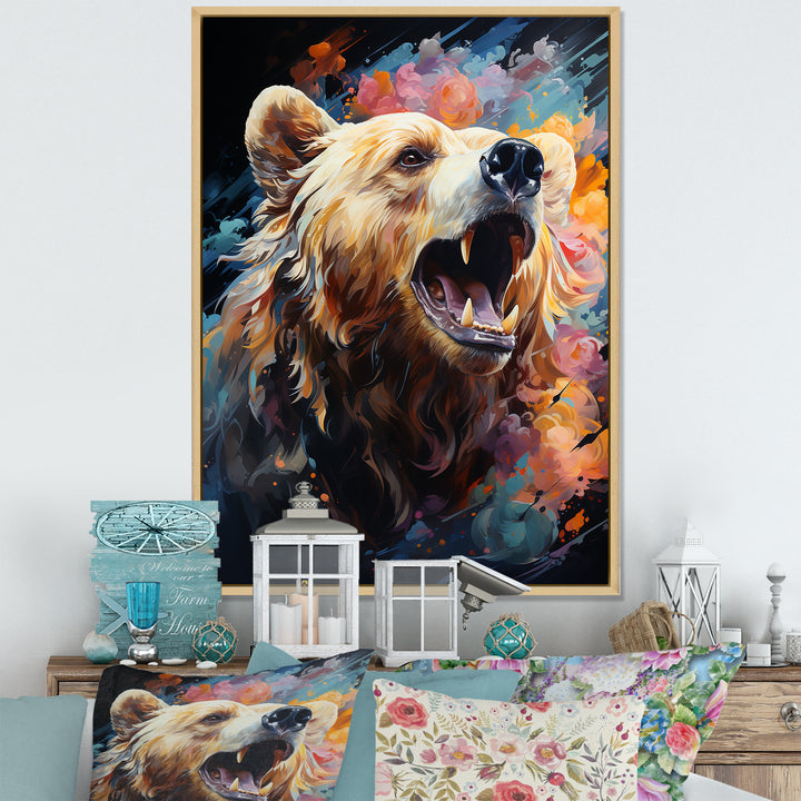 Cosmic Grizzly Bear Journey - Bear Wall Art Prints