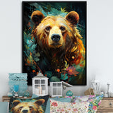 Expressionist Grizzly Bear Vigor - Bear Wall Art Prints