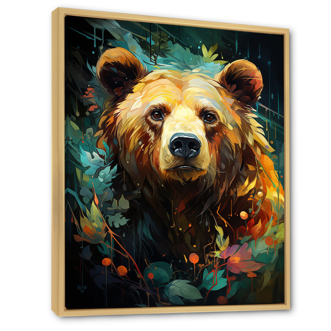 Expressionist Grizzly Bear Vigor - Bear Wall Art Prints