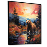 A Grizzly Bear In A Dreamy Retreat - Bear Home Decor Art