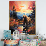 A Grizzly Bear In A Dreamy Retreat - Bear Home Decor Art