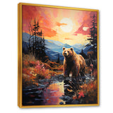 A Grizzly Bear In A Dreamy Retreat - Bear Home Decor Art