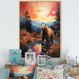 A Grizzly Bear In A Dreamy Retreat - Bear Home Decor Art