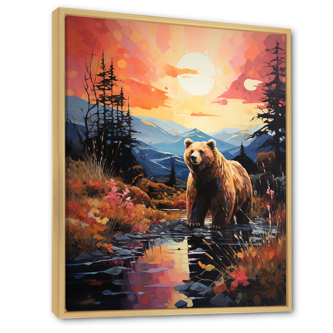 A Grizzly Bear In A Dreamy Retreat - Bear Home Decor Art