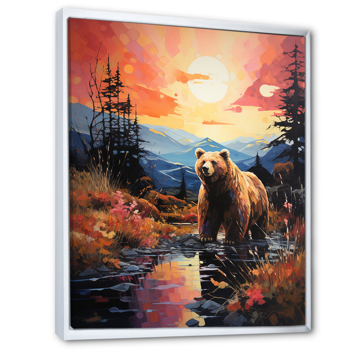 A Grizzly Bear In A Dreamy Retreat - Bear Home Decor Art