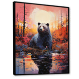 A Bear In A Dreamy Retreat - Bear Living Room Wall Art