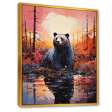 A Bear In A Dreamy Retreat - Bear Living Room Wall Art